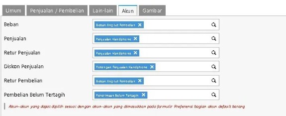 Membuat akun penjualan dan retur penjualan