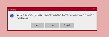 Back up accurate 5 desktop